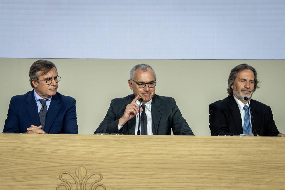 El presidente de Puig, Marc Puig, en la primera junta general de accionistas del grupo, celebrada en mayo de 2025.