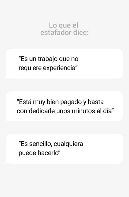 Una persona revisando su teléfono con una expresión de sorpresa y preocupación, con una imagen de una estafa en la pantalla. (Fuente: El País Economía)