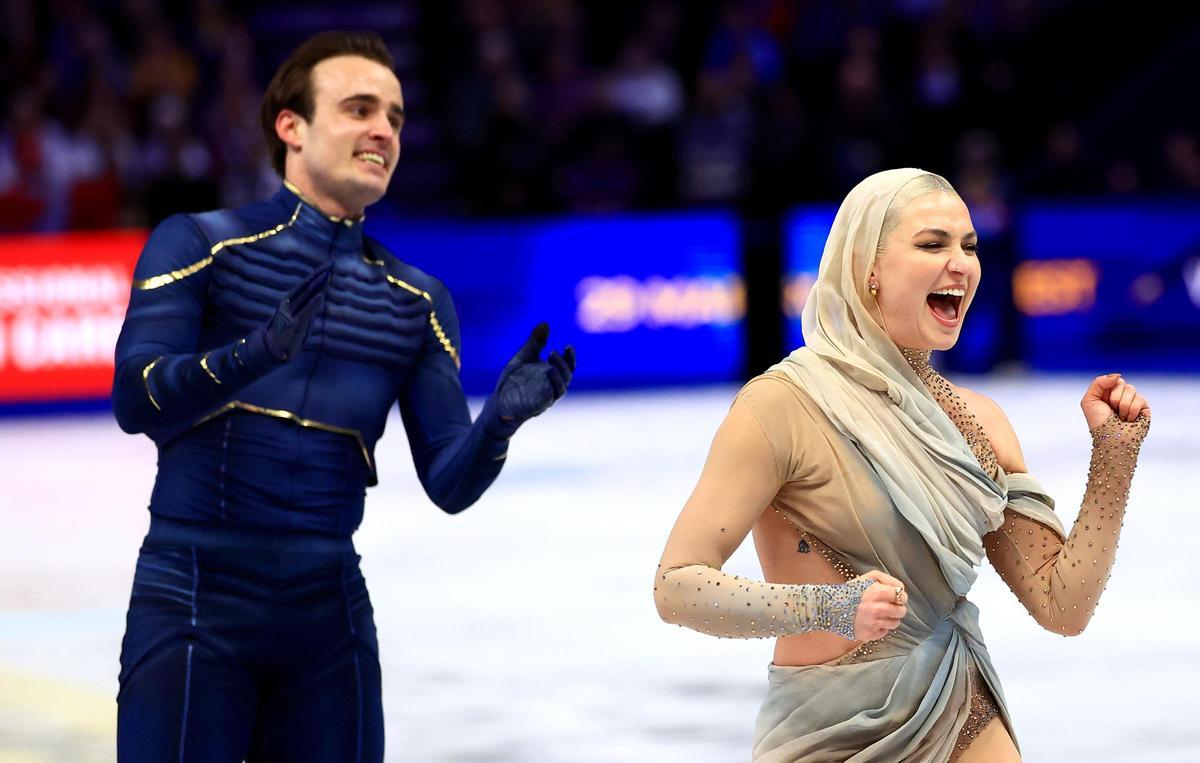 Histórico logro: Olivia Smart y Tim Dieck alcanzan el quinto puesto en el Mundial de Patinaje en Praga