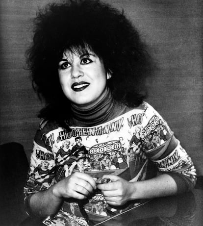 Una imagen de la diseñadora de moda, Sybilla, presentando una colección en la Pasarela Cibeles. (Fuente: El País)