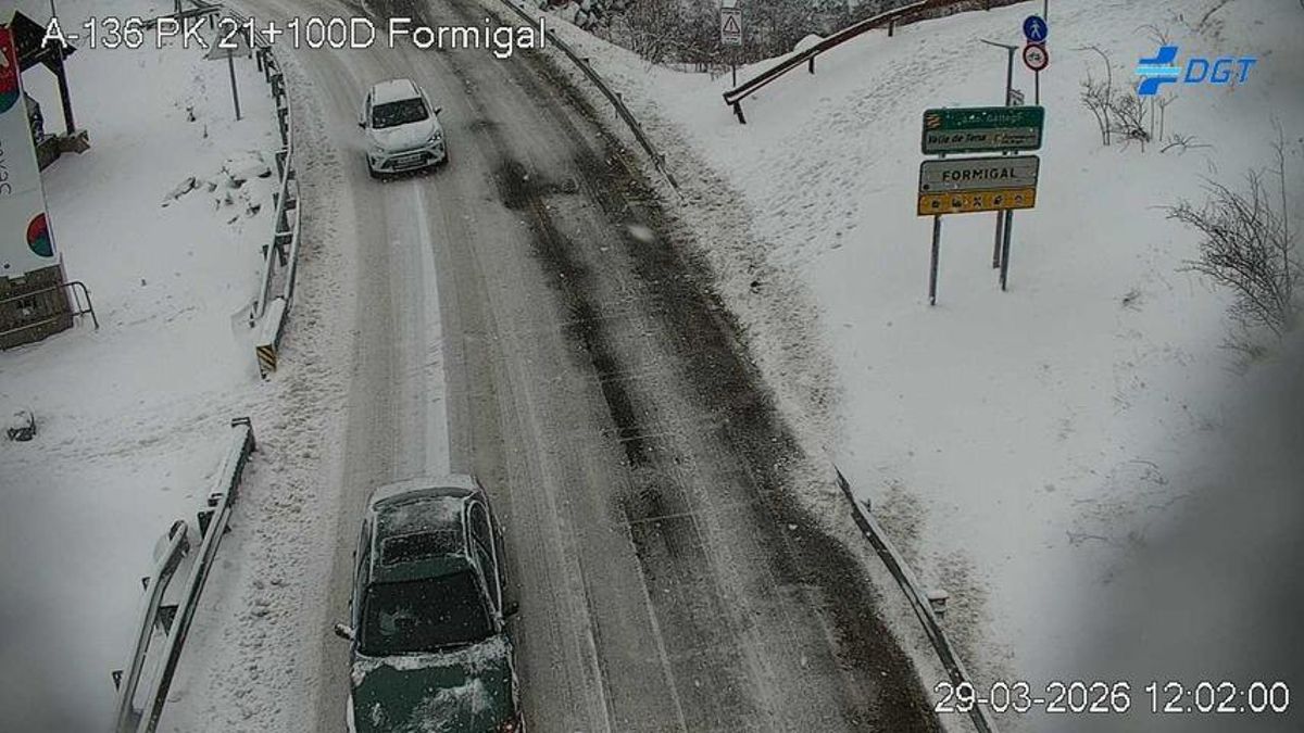 El Pirineo aragonés bajo el azote del temporal invernal en plena Semana Santa