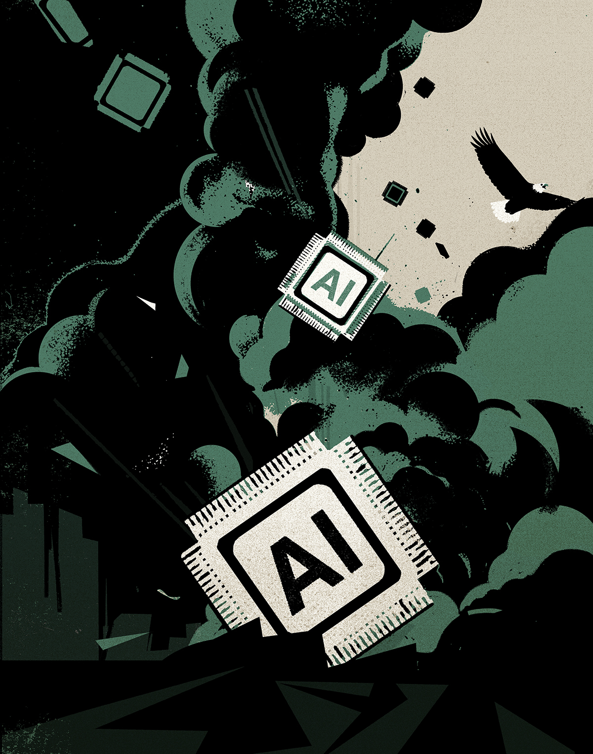 Imagen de un dron autónomo utilizado en un conflicto (Fuente: El Mundo Economía)