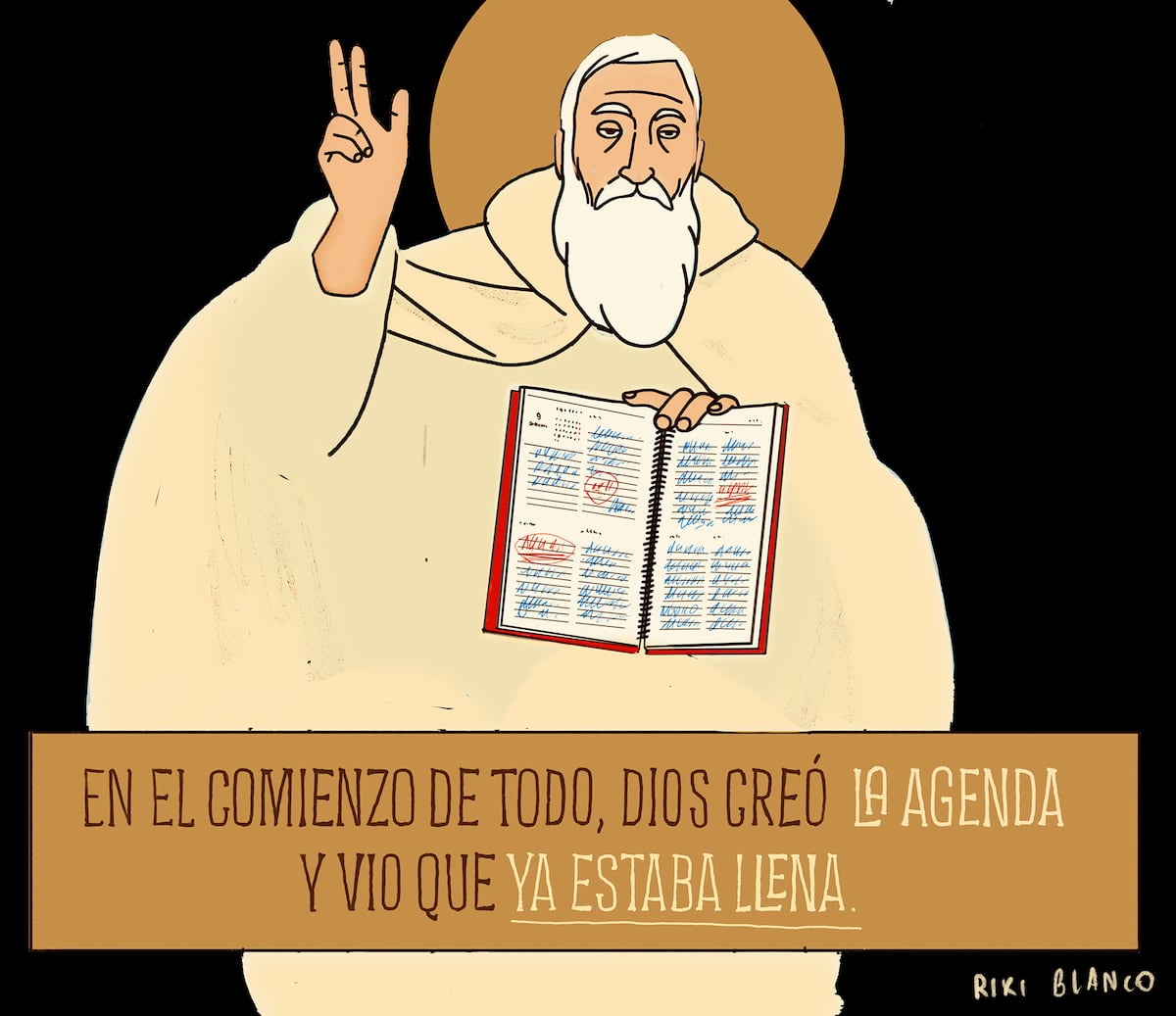 Riki Blanco presenta su calendario celestial