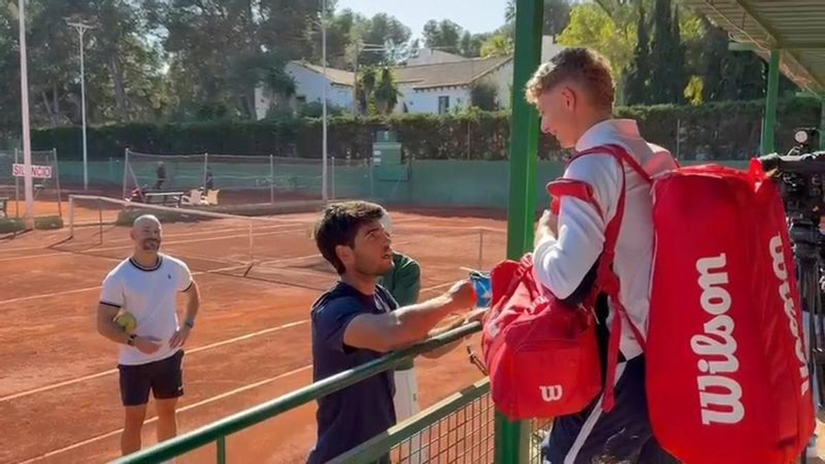 Alcaraz y Landaluce se preparan para la temporada de tierra batida en Murcia
