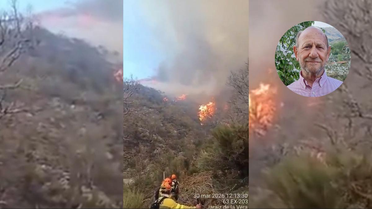 Incendios forestales en Extremadura: el fuego en Losar de la Vera sigue activo