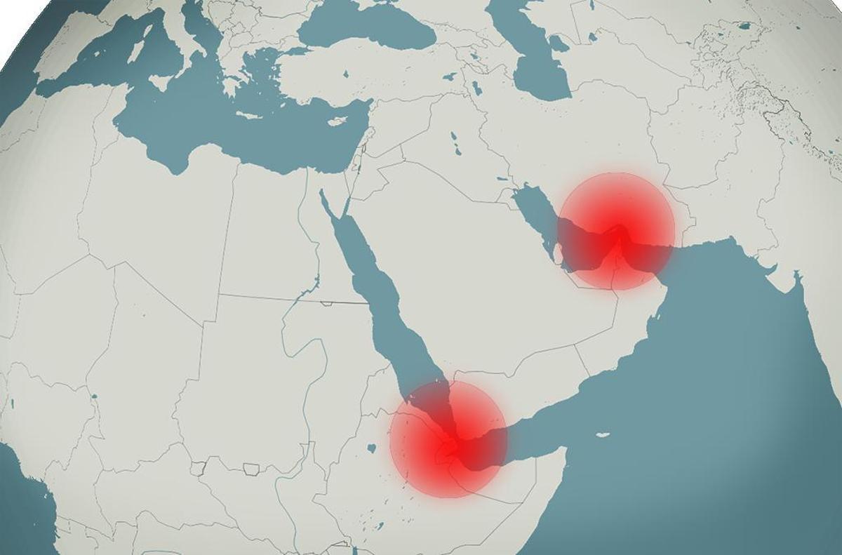 Bab el-Mandeb: El estrecho estratégico que conecta Europa y Asia en peligro por la guerra en Irán