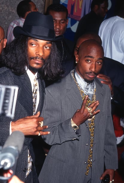 Tupac Shakur en un concierto en 1995 (Fuente: El País)