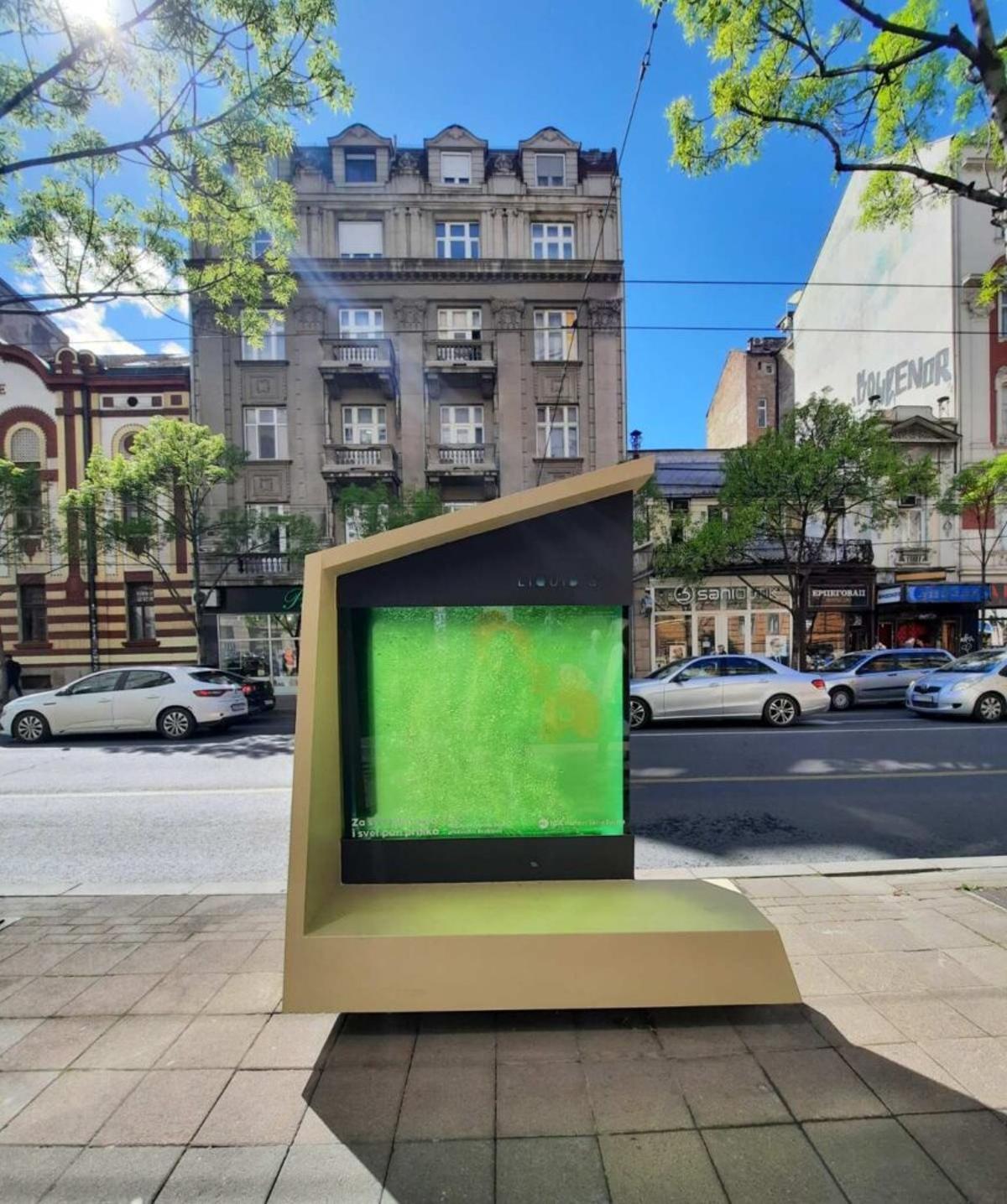 El funcionamiento del sistema de captura de CO2 y liberación de oxígeno del Liquid3 (Fuente: El Periódico)