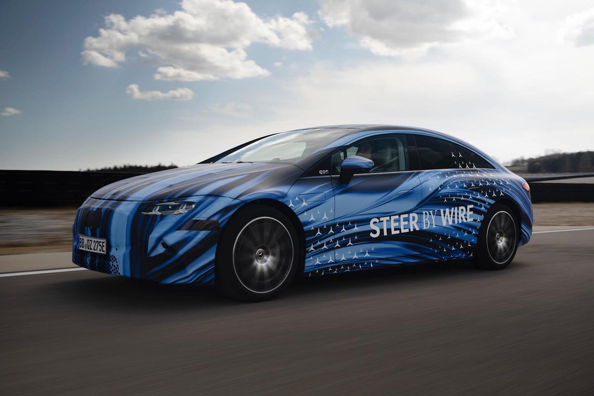 Mercedes-Benz EQS con tecnología steer-by-wire (Fuente: El Periódico)