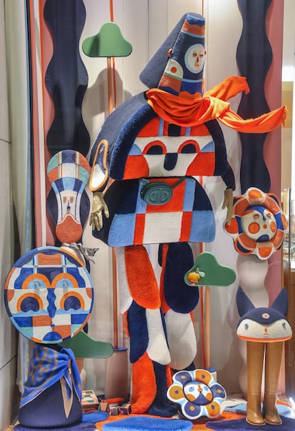 Twee Muizen lleva el folclore gallego a Hermès con un innovador escaparate