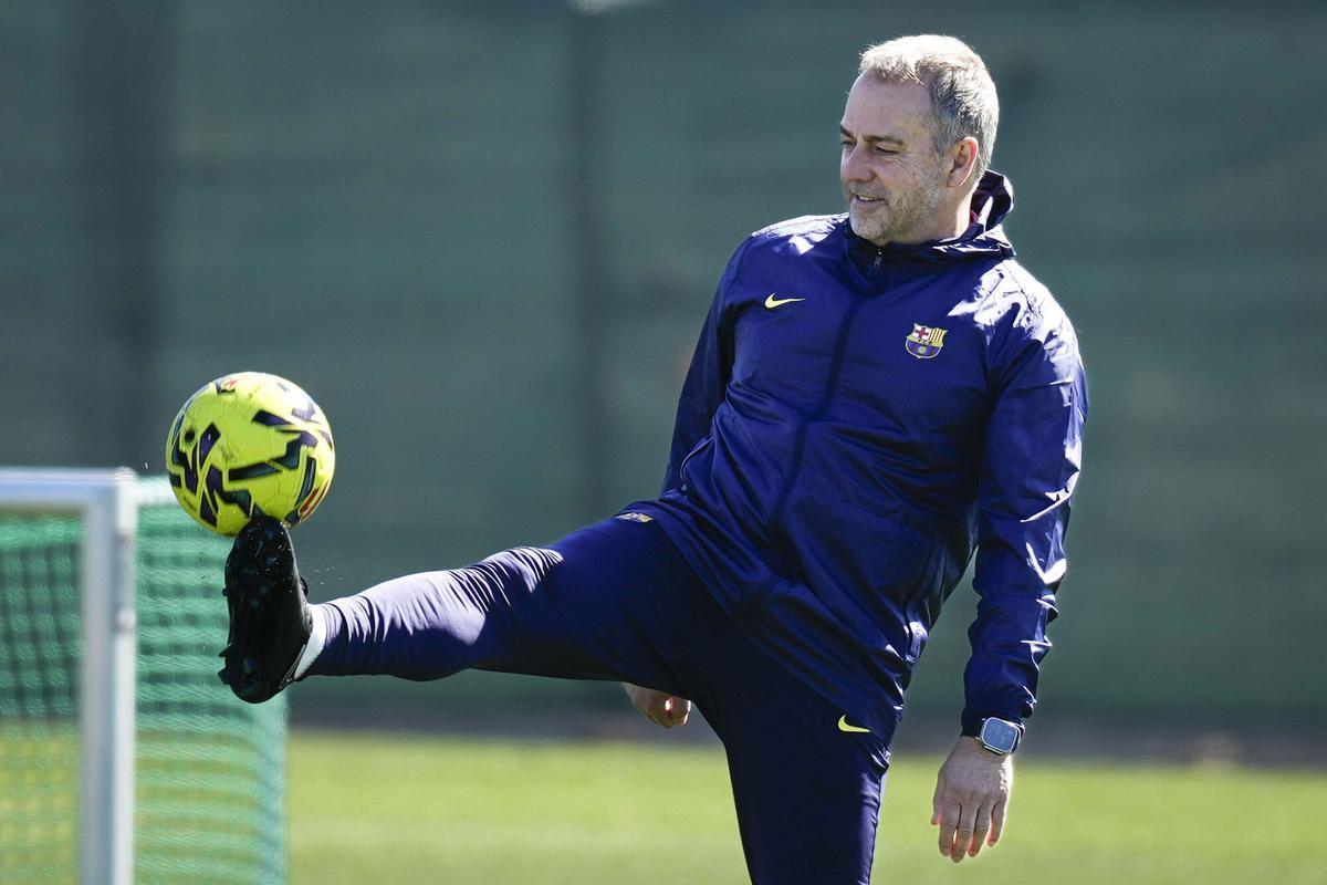 Entrenamiento del FC Barcelona previo al partido contra el Atlético de Madrid (Fuente: El Periódico)