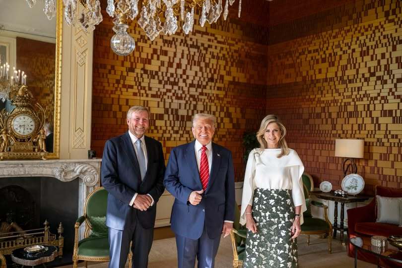 Reyes de Holanda en la Casa Blanca: una 'fiesta de pijamas' con Trump