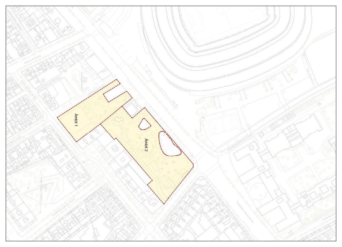 Render de los jardines Bacardí tras la reforma, con una gran clariana para eventos y zonas verdes. (Fuente: El Periódico)
