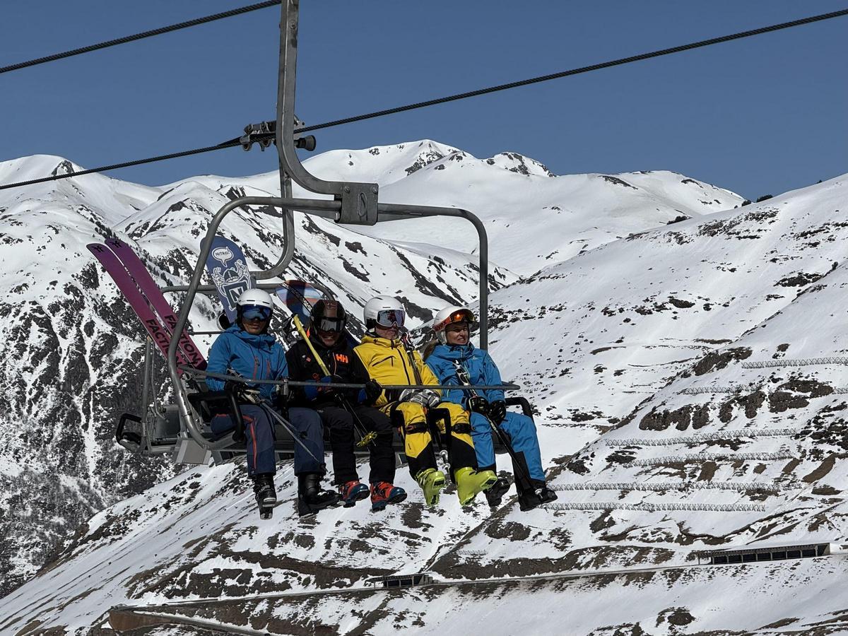 Esquiadores en la estación de Baqueira Beret disfrutando de un día soleado (Fuente: El Periódico)