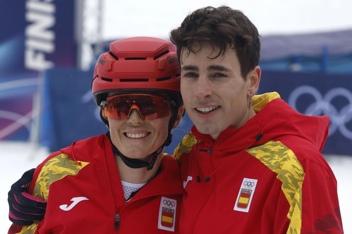 Ana Alonso y Oriol Cardona dominan el relevo mixto en Villars-sur-Ollon
