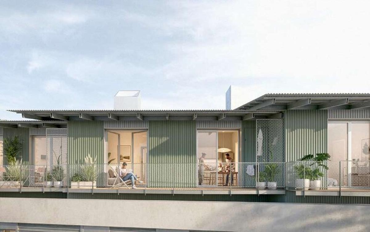 Propuesta de levante en un edificio público del municipio vizcaíno de Leioa (Fuente: El Periódico)