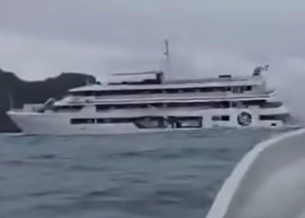 Un crucero encalla en un arrecife en Fiyi: 30 pasajeros evacuados