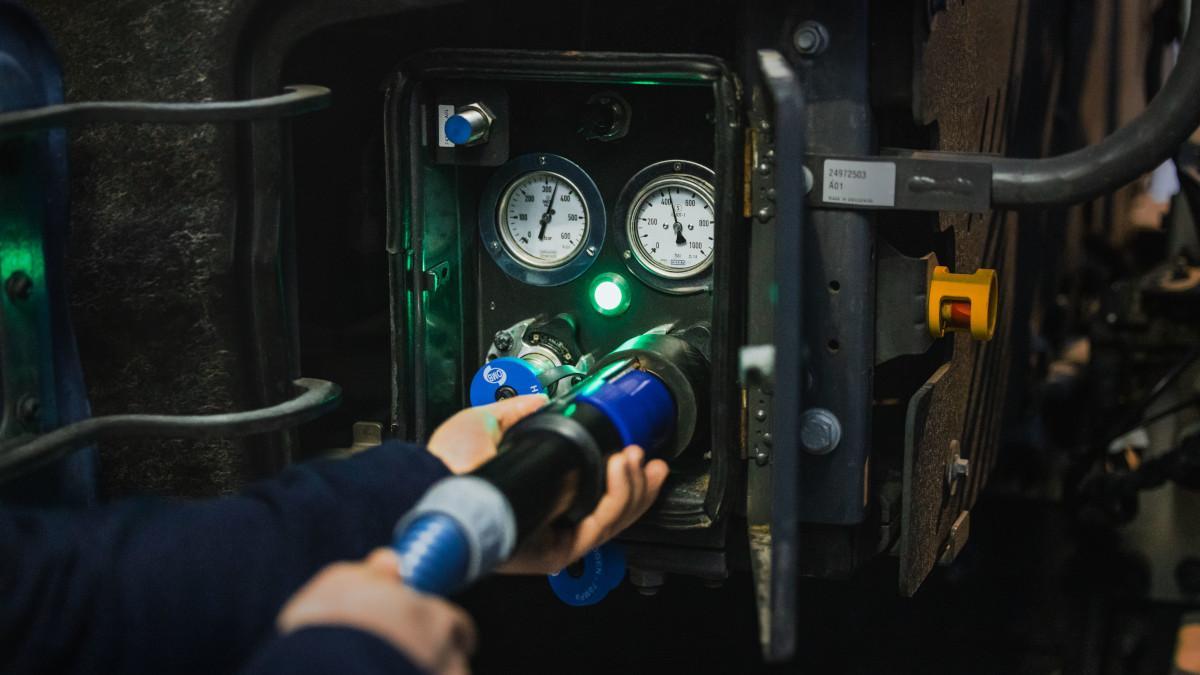 Detalle de la tecnología HPDI en el camión de hidrógeno de Volvo, inyección directa de alta presión (Fuente: El Periódico)