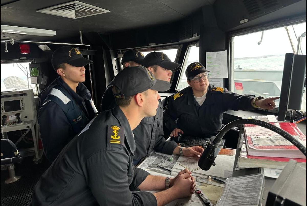 La fragata F-104 Méndez Núñez en una foto de 2025 (Fuente: El Periódico)