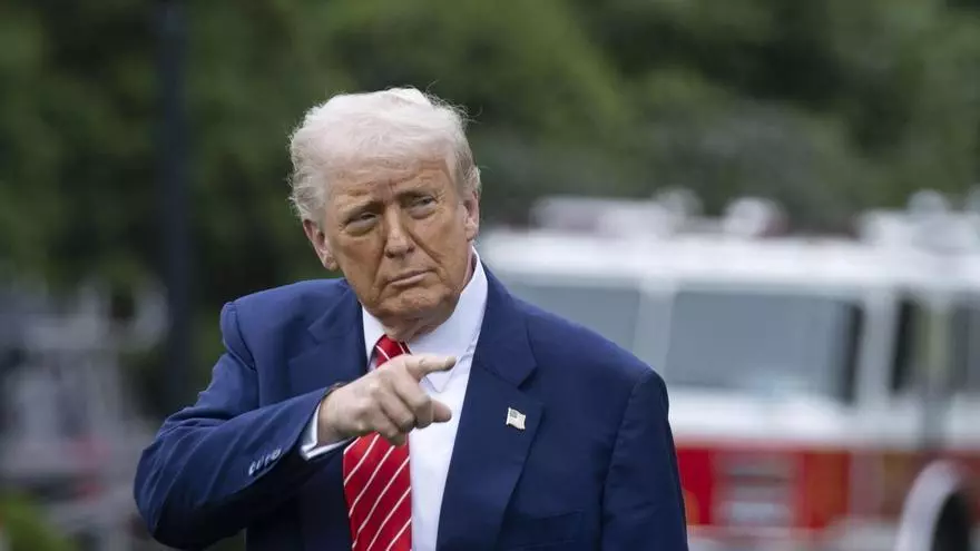 El presidente de Estados Unidos, Donald Trump, en rueda de prensa (Fuente: El Periódico)