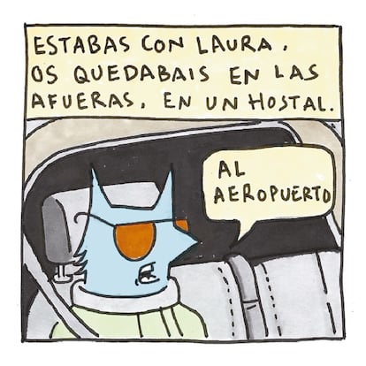 Jota Ele trabajando en su universo Lobito (Fuente: El País)