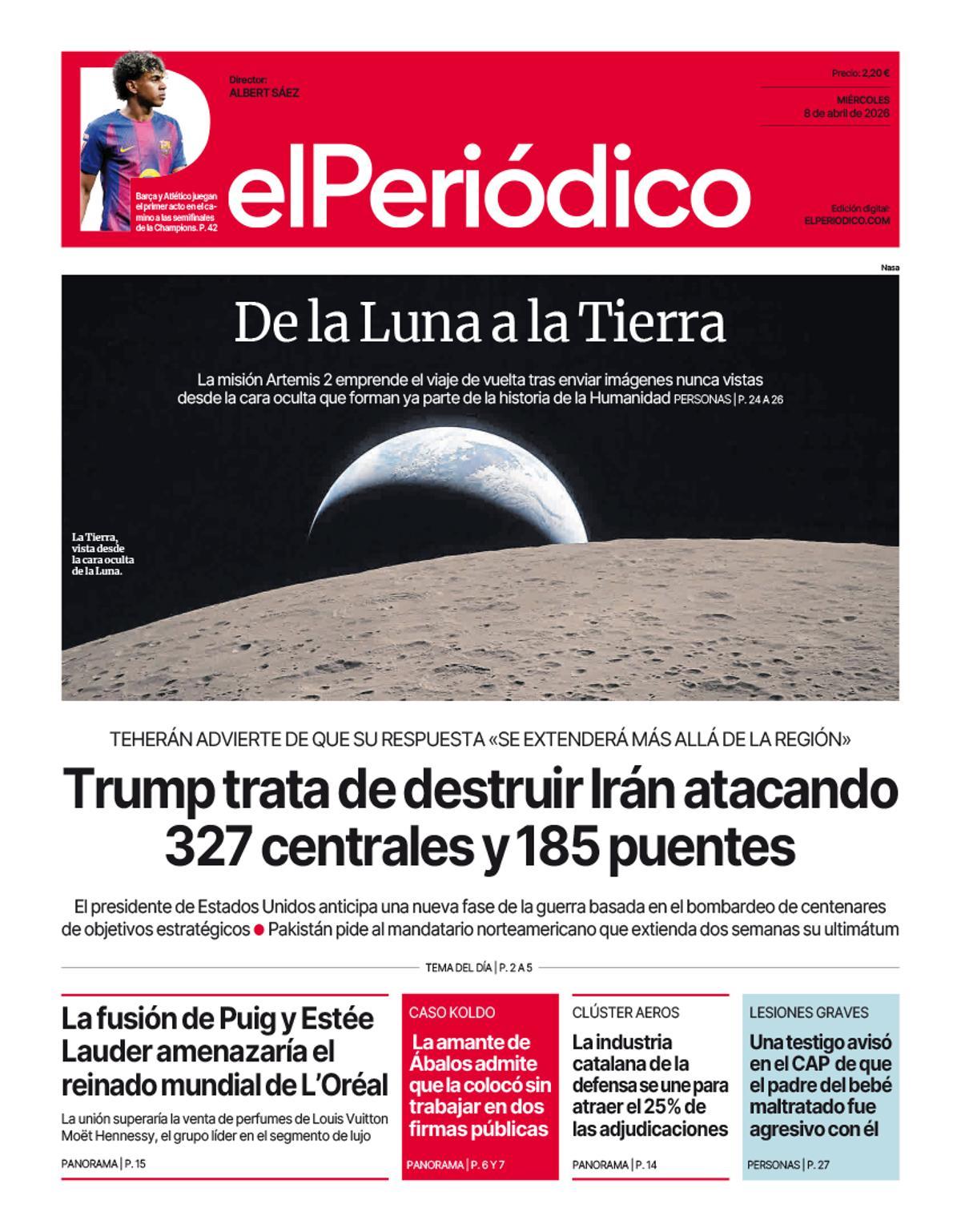 La Edición Impresa de EL PERIÓDICO del 8 de Abril de 2026