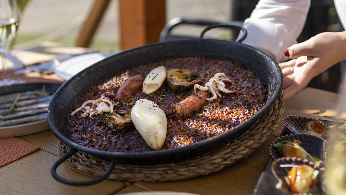 Uno de los arroces de Solraig, protagonistas de la carta del restaurante de Castelldefels (Fuente: El Periódico)