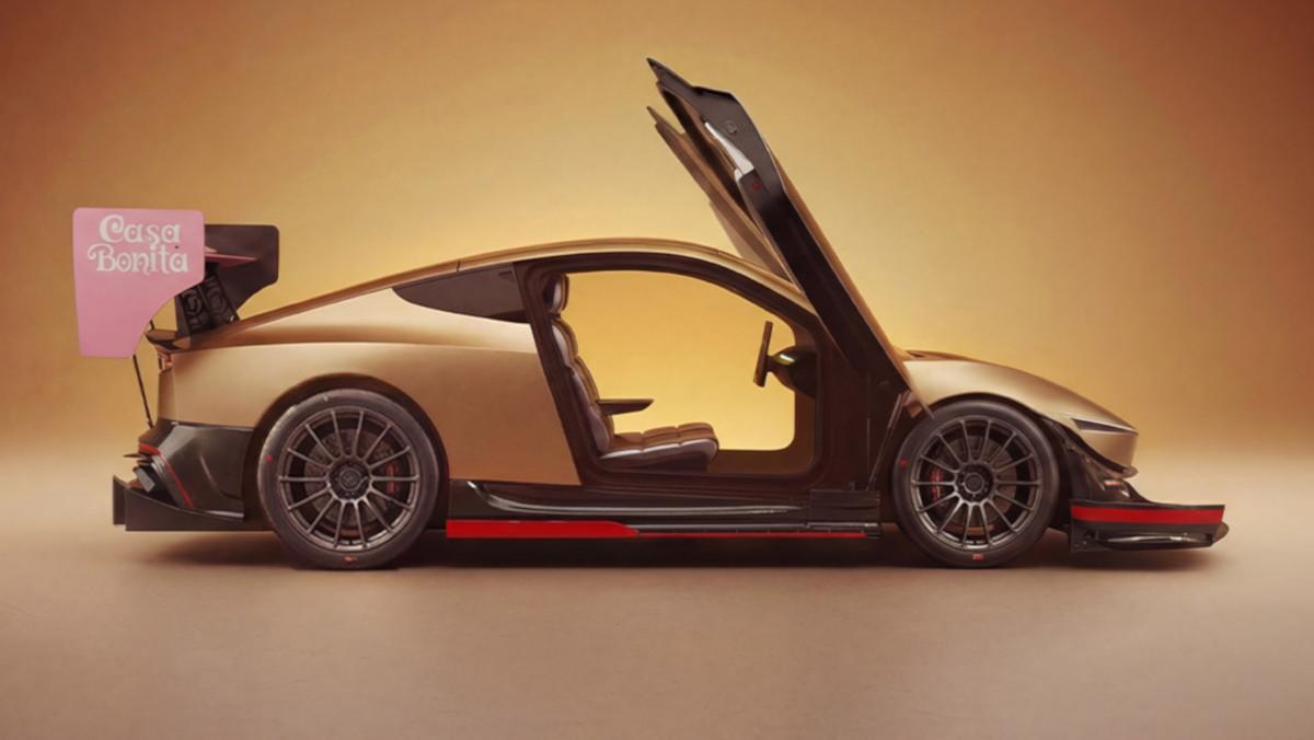 Detalle del paquete aerodinámico del Tesla Cybercab Goldmember (Fuente: El Periódico)