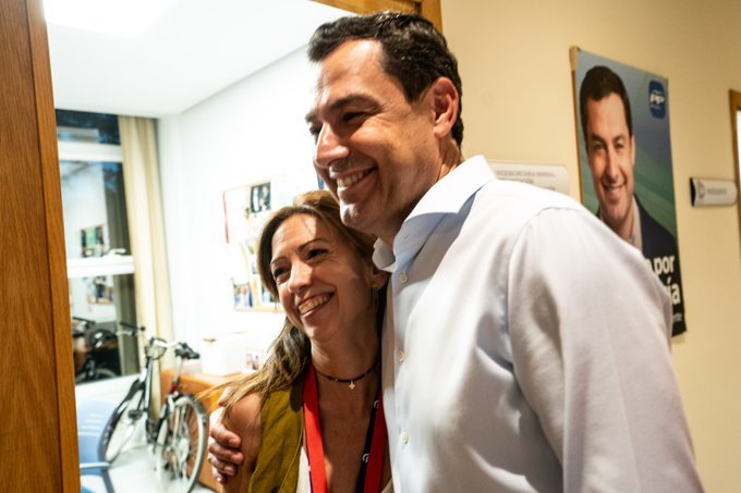 Olga Carrión durante una conferencia del Instituto Andaluz de la Mujer