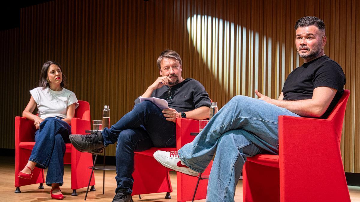 Gabriel Rufián en el acto de presentación del Frente de Izquierdas de Catalunya en Barcelona
