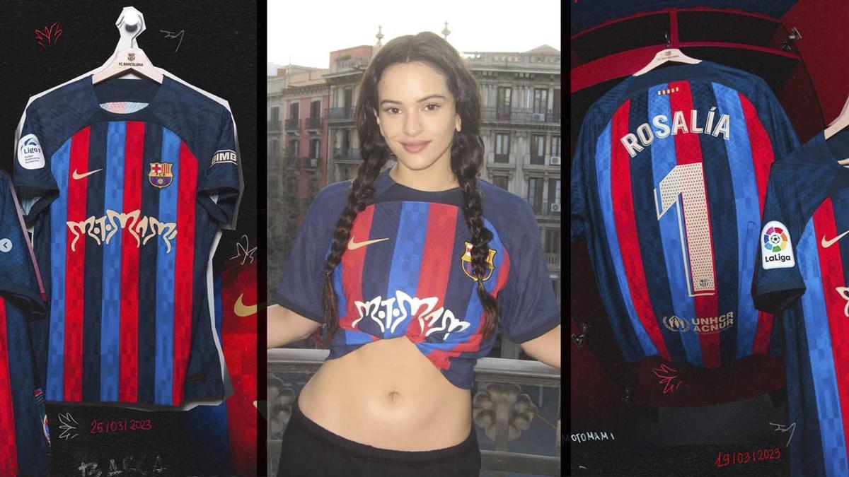 Motomami viste al Barça: la alianza de Rosalía y el club en el clásico