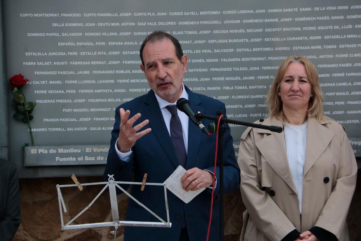 Memoria democrática: Espadaler homenajea a las víctimas de la represión franquista en Tarragona