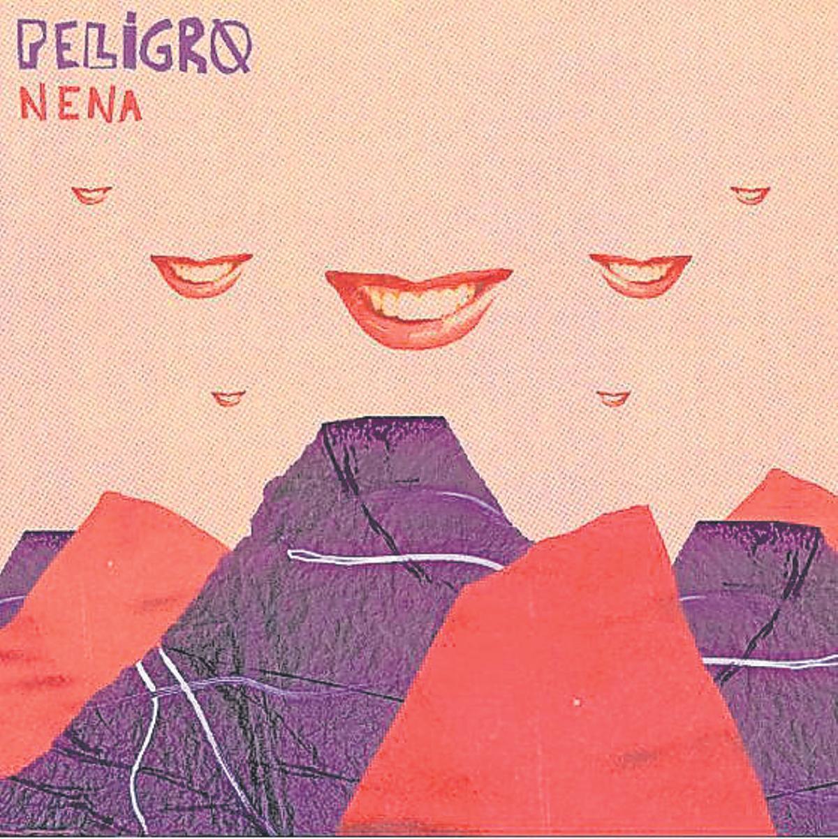 Jaime García en el estudio con los miembros de Peligro! durante la producción del EP 'Nena'