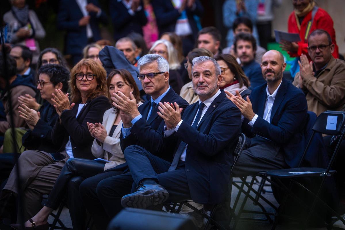 Maqueta a escala 1/1.500 de la gran Barcelona, expuesta en la Casa de la Arquitectura