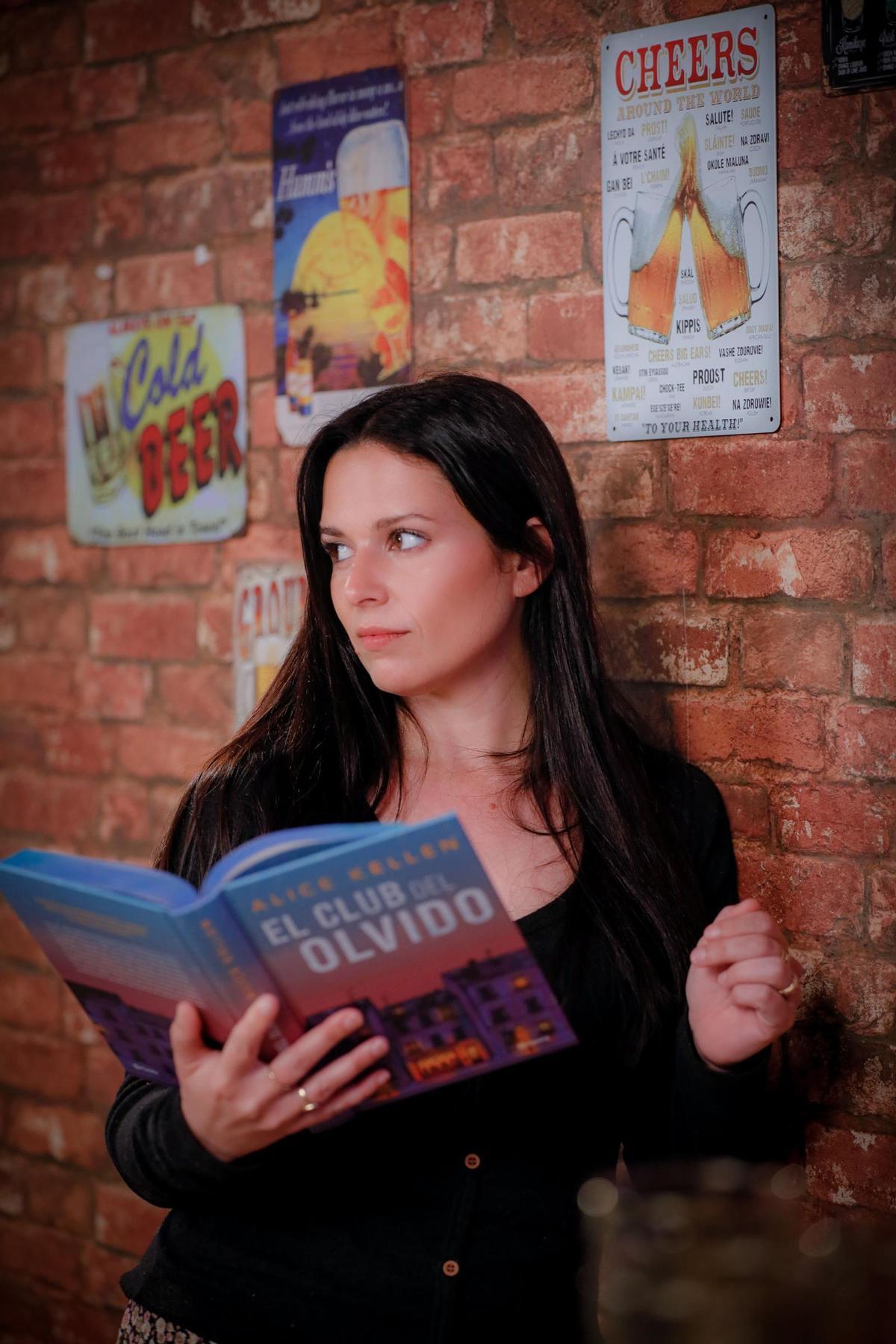 Alice Kellen durante la presentación de El Club del Olvido en Madrid