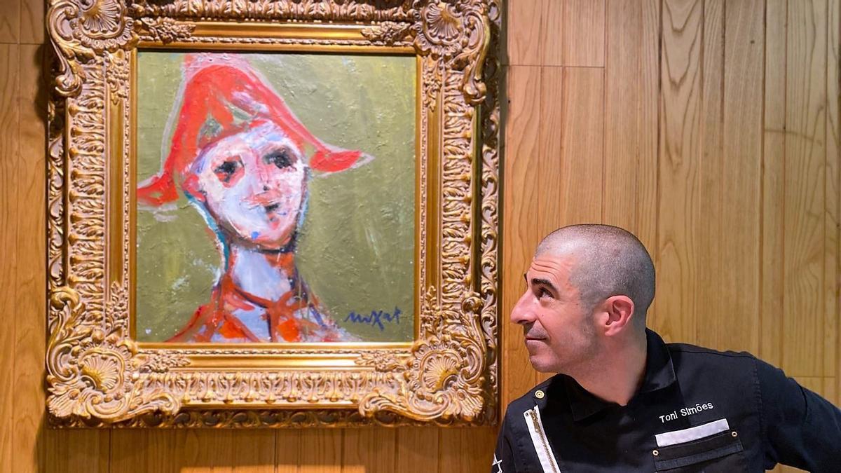 Chef Toni Simões en la cocina de La Taverna del Clínic