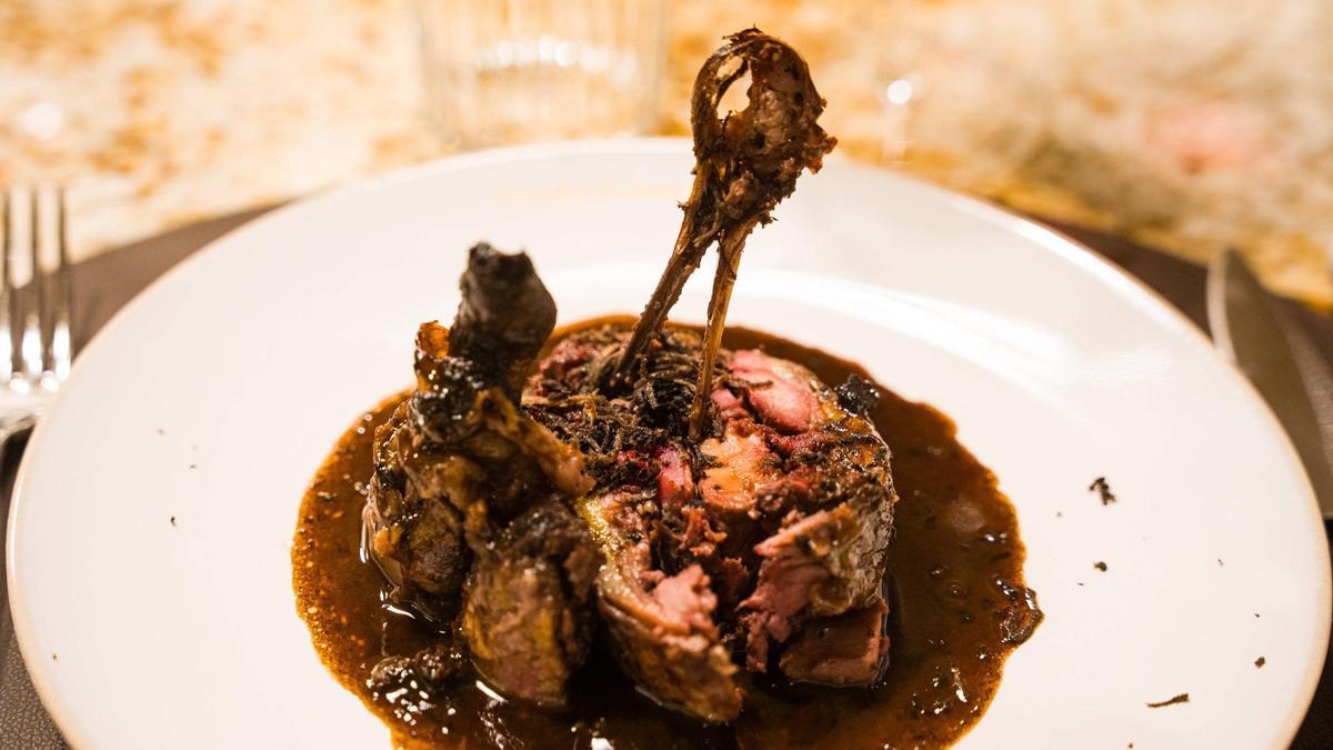 Faisán a la Santa Alianza preparado por el chef Josep Maria Masó en la Fonda Balmes