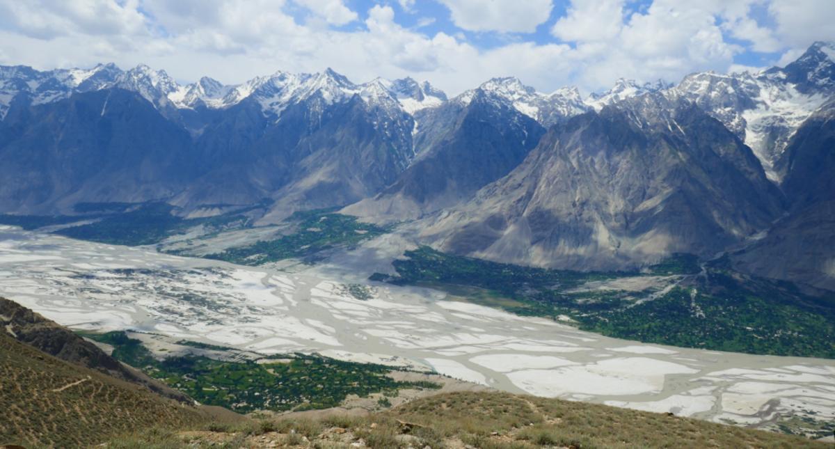 Mapa comparativo de la cobertura de nieve y vegetación en el Himalaya