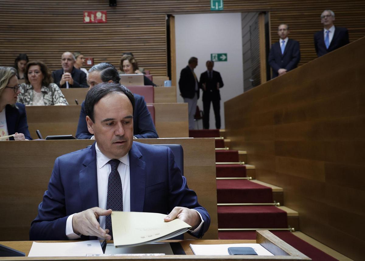 Imagen del pleno de las Corts Valencianes donde se debatió la enmienda al Decreto Ley 14/2025