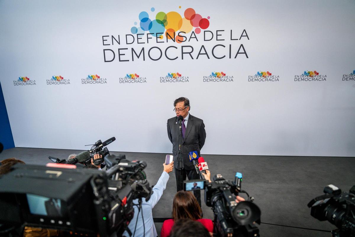 Líderes progresistas reunidos en el Palau de la Música de Barcelona
