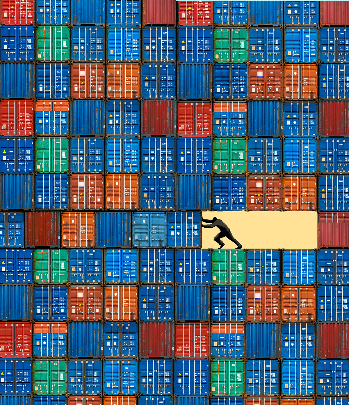 Mapa ilustrativo que muestra la reducción de la distancia geopolítica del comercio entre 2024 y 2025