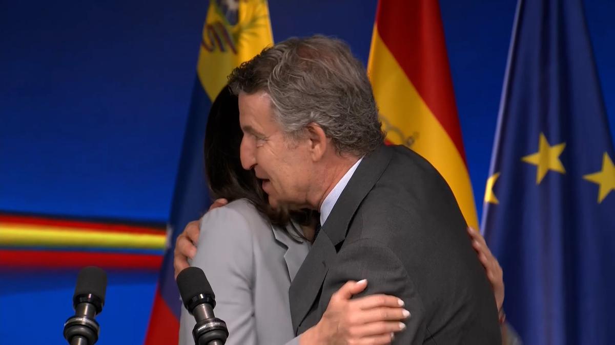 Feijóo culpa a Sánchez de la ausencia de Machado y denuncia 'compadreo' con Maduro