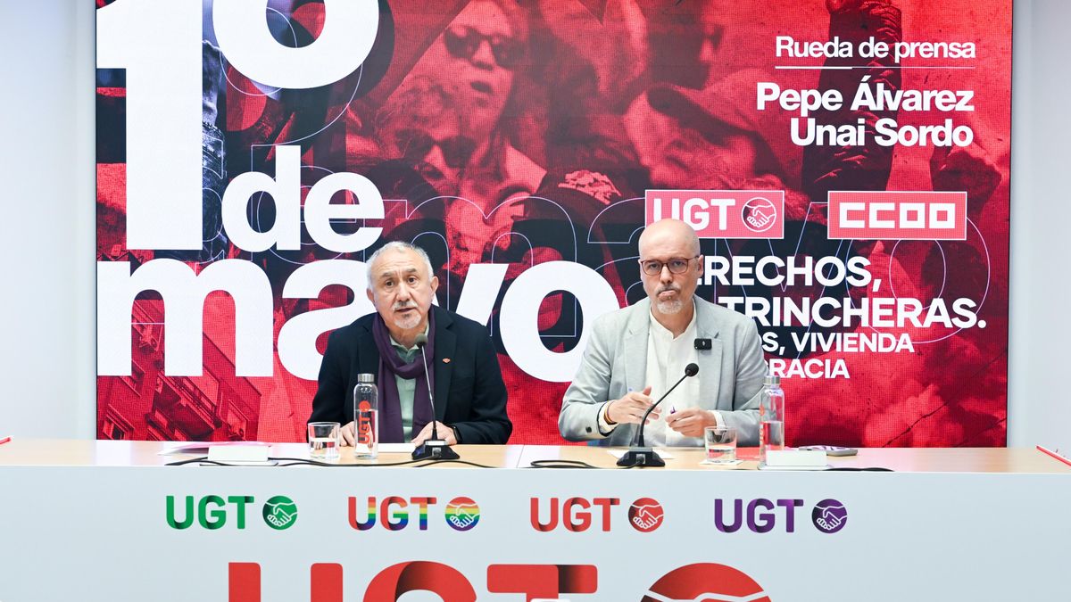 CCOO y UGT convierten el Primero de Mayo en reclamo por paz, salarios y vivienda