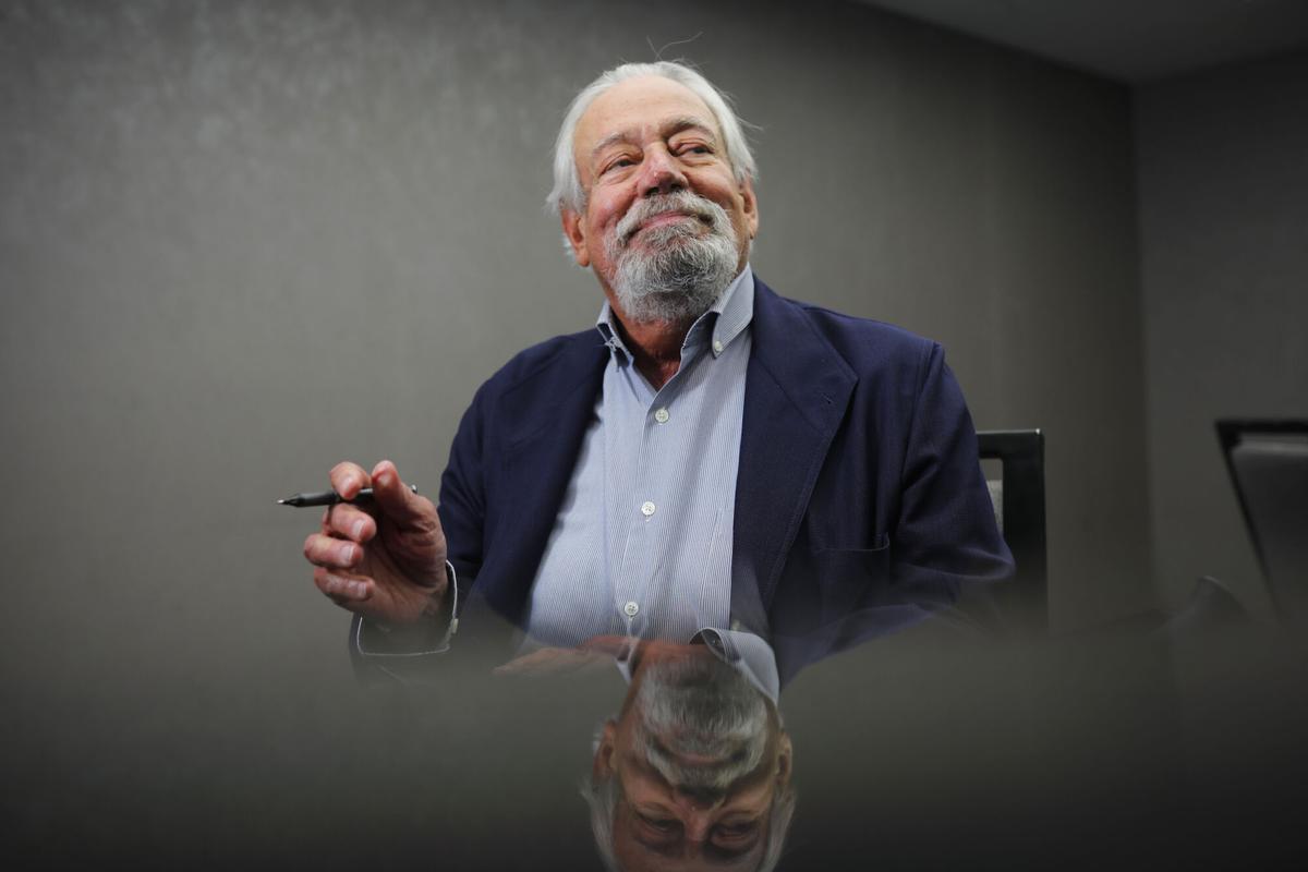 Gonzalo Celorio en la ceremonia de entrega del Premio Cervantes 2025 en Alcalá de Henares