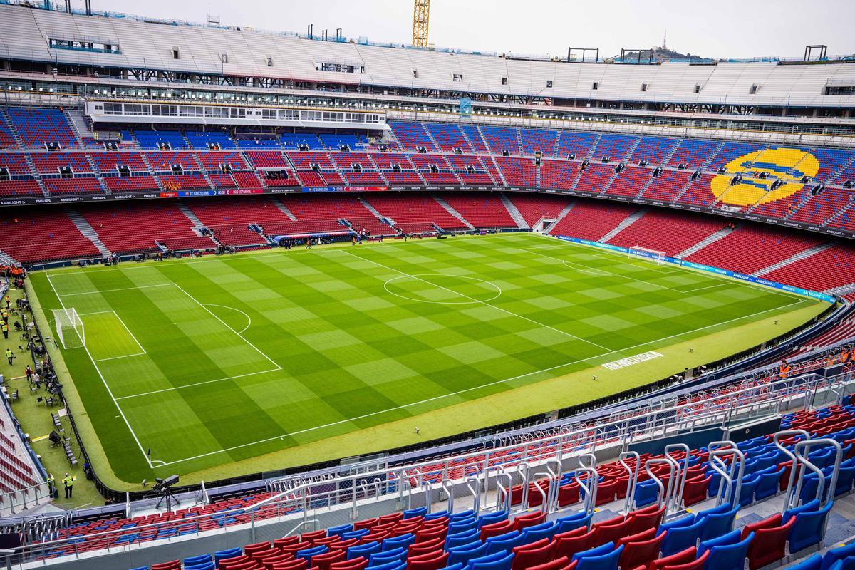 Vista actual de la tercera gradería del Spotify Camp Nou