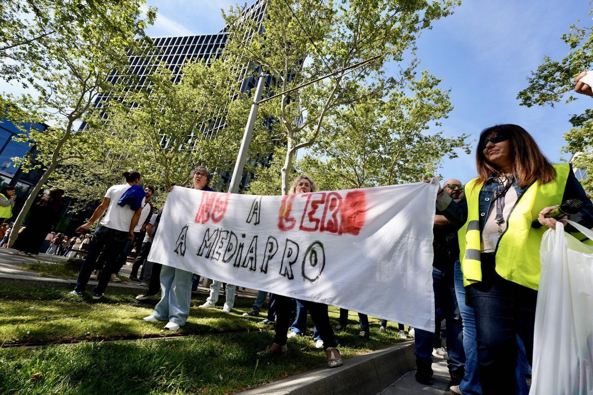 Gráfica de la facturación y pérdidas de Mediapro en 2024