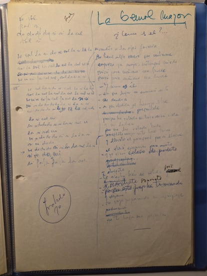 Manuscritos originales de la exposición 'Las mejores letras en español' en el Instituto Cervantes