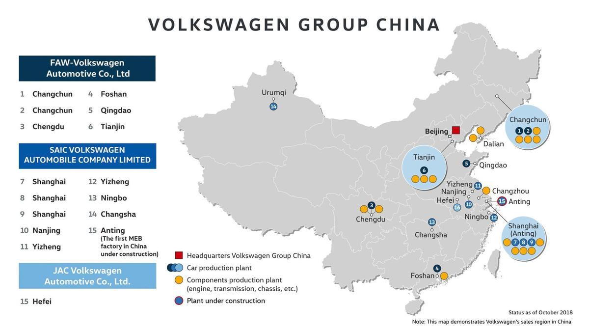 Planta de SAIC Volkswagen en Anting, China