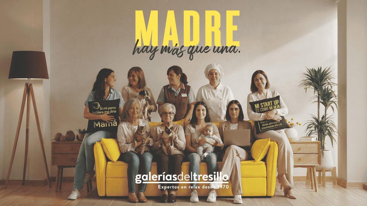 MADRE hay más que una: Galerías del Tresillo lanza campaña con sofá gigante en Barcelona