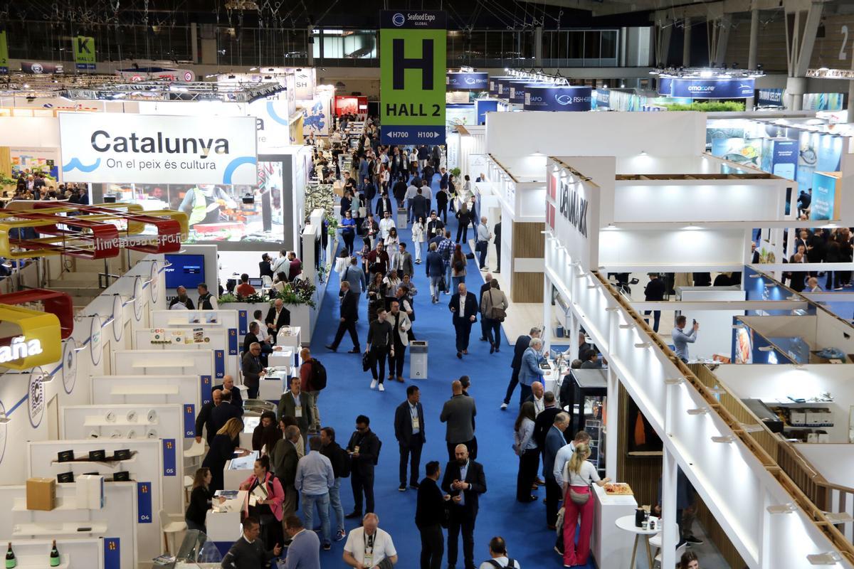Feria SeaFood Expo Barcelona 2026, zona de exposición principal